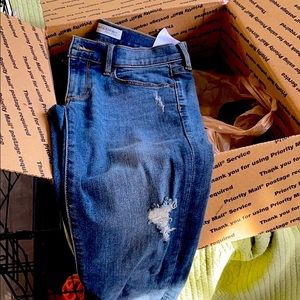 Banana republic premium denim skinny ankle jeans